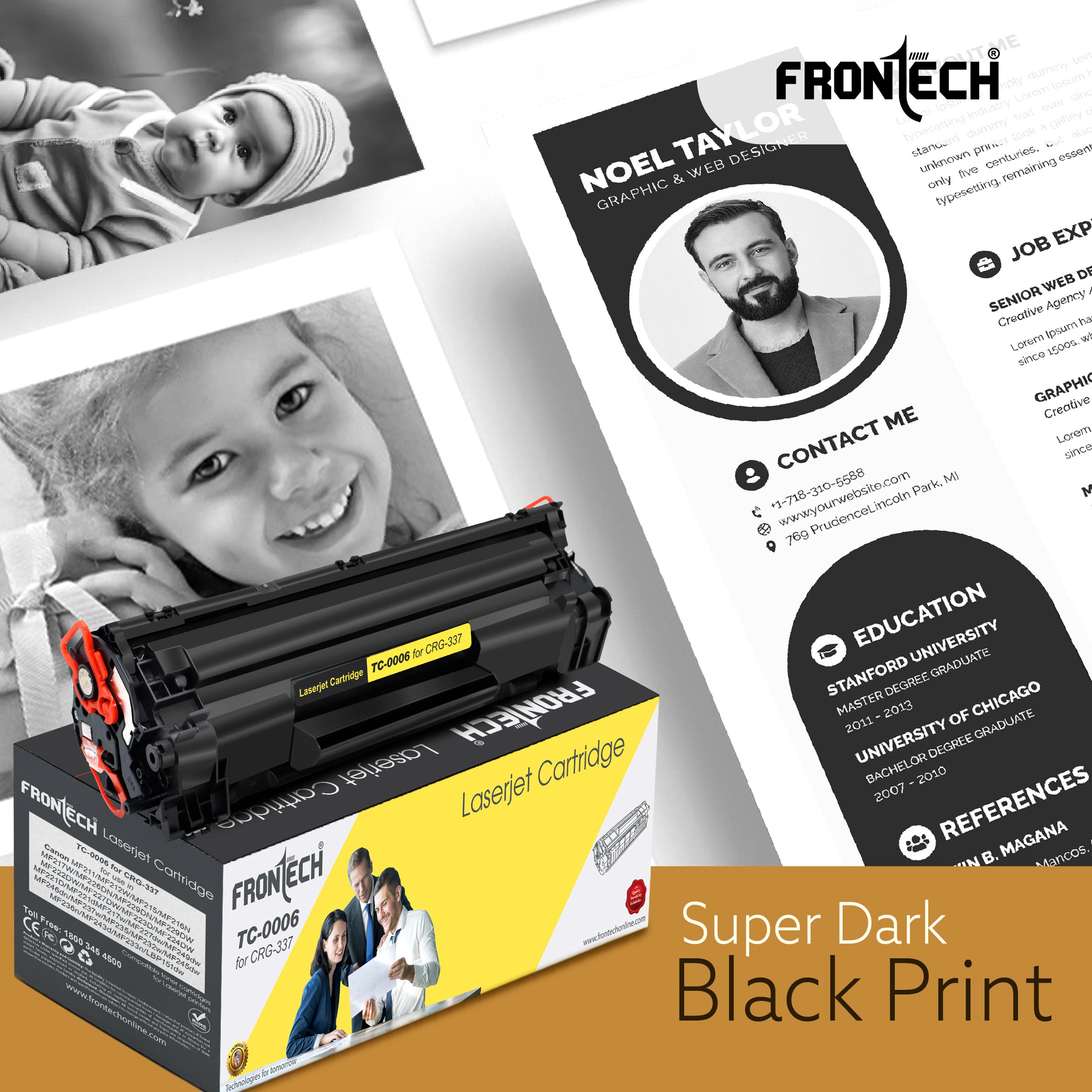 CRG-337 Toner Cartridge | Compatible with Canon MF232w-LBP223d Series (TC-0006)