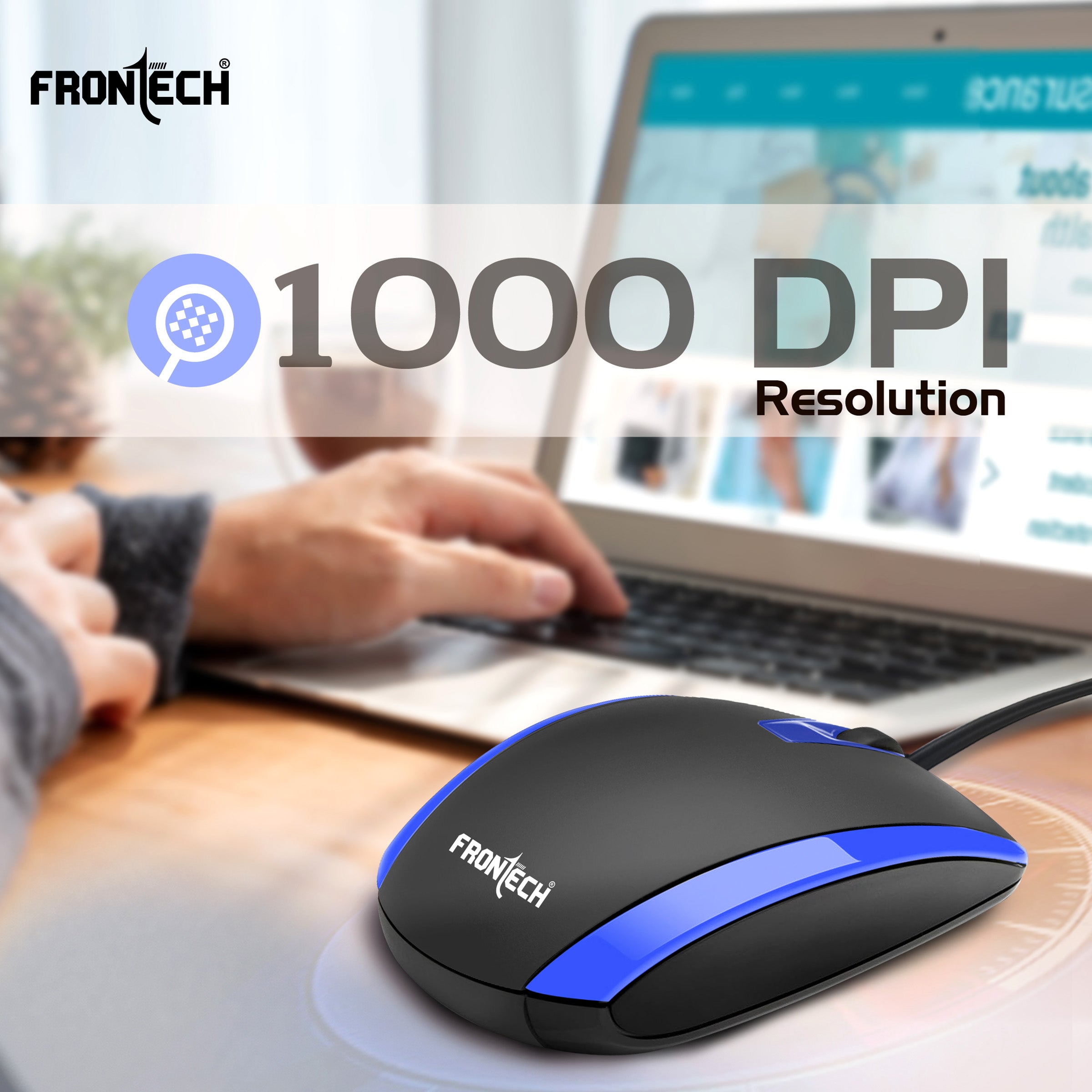 Wired Optical Mouse 1000 DPI (MS-0046)