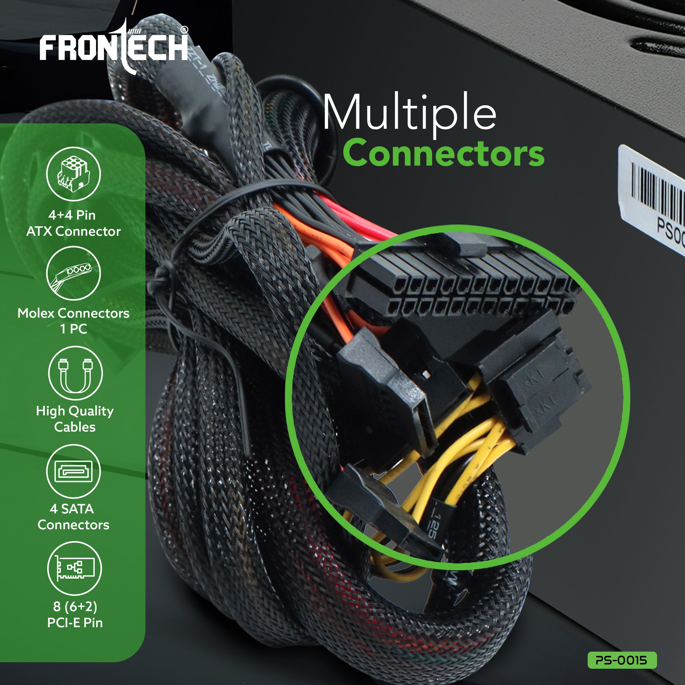 Frontech PRO 1200 PS-0015: High-Performance Power Supply Engineered for Peak Performance and Precision