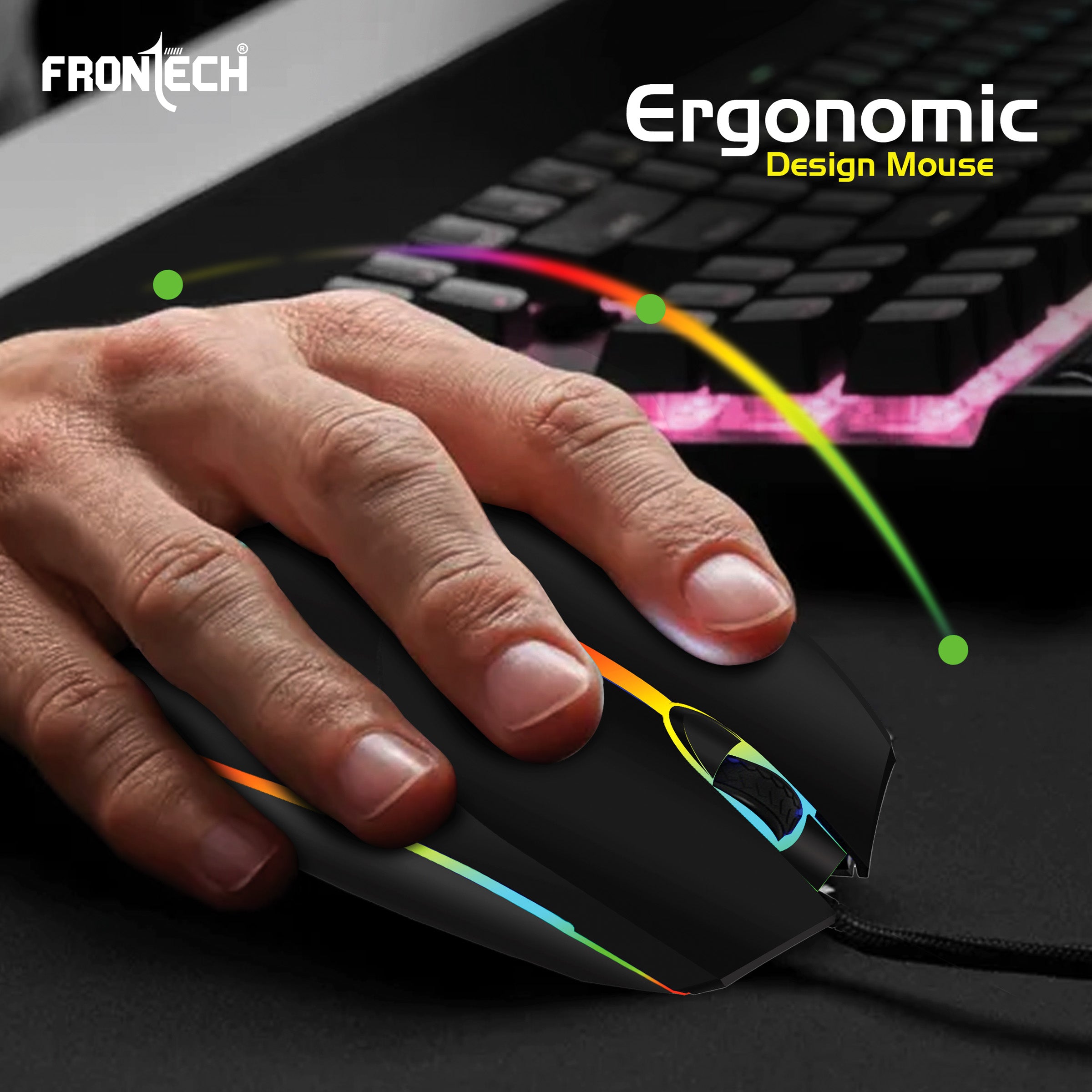Wired USB Optical Mouse (MS-0068)