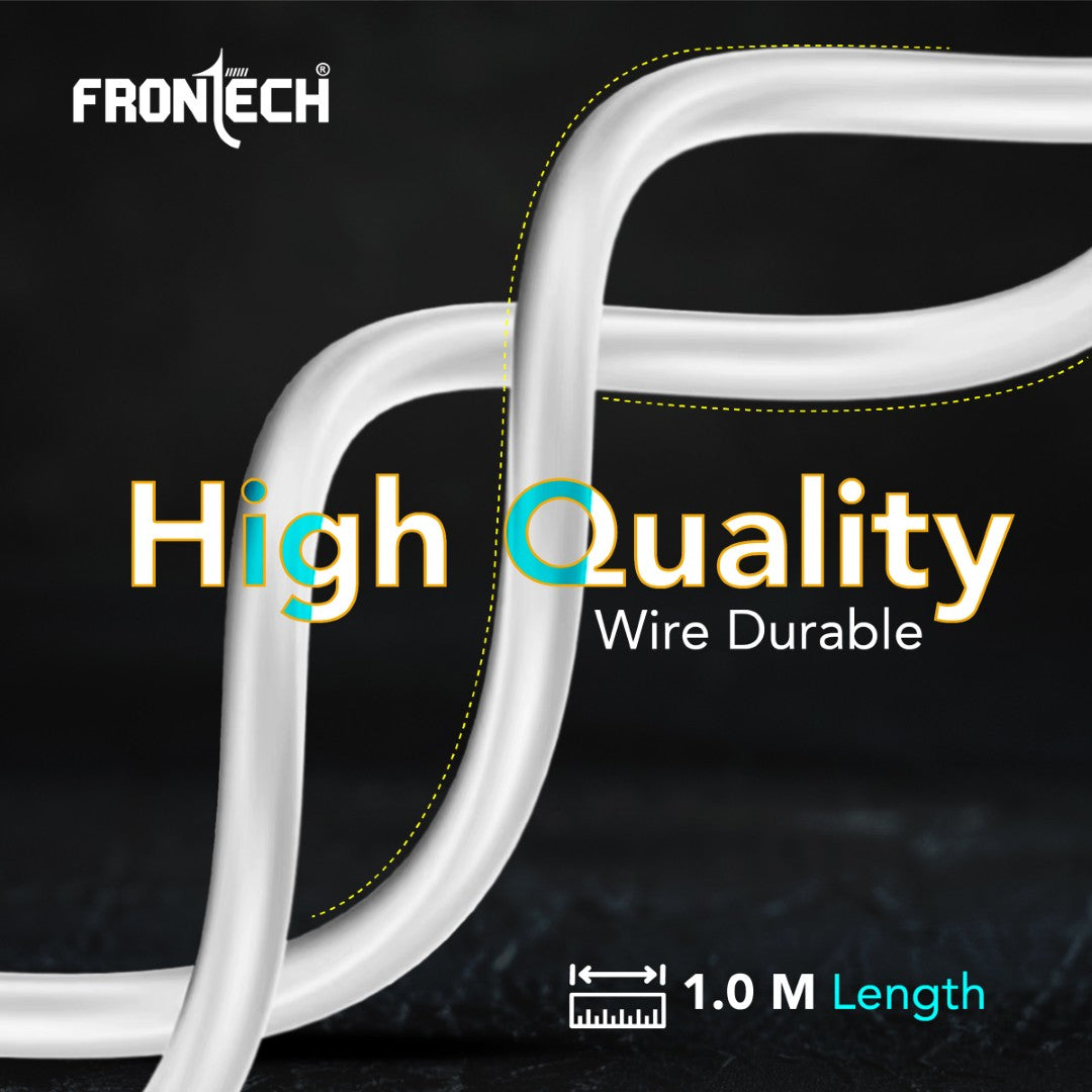 12W Fast Charging 1M Braided USB to V8 Cable | Data Sync | Durable & Versatile (1021)