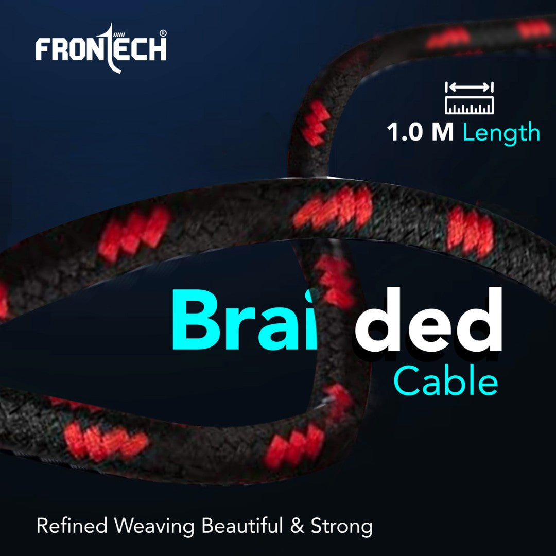 17W Super Fast Charging Braided USB to Type-C Cable | 1M, 3.4A (1035)