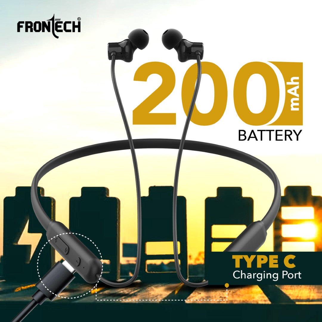 Wireless Neckband | Up to 20 Hours Playback,  Bluetooth 5.0 (EF-0072)