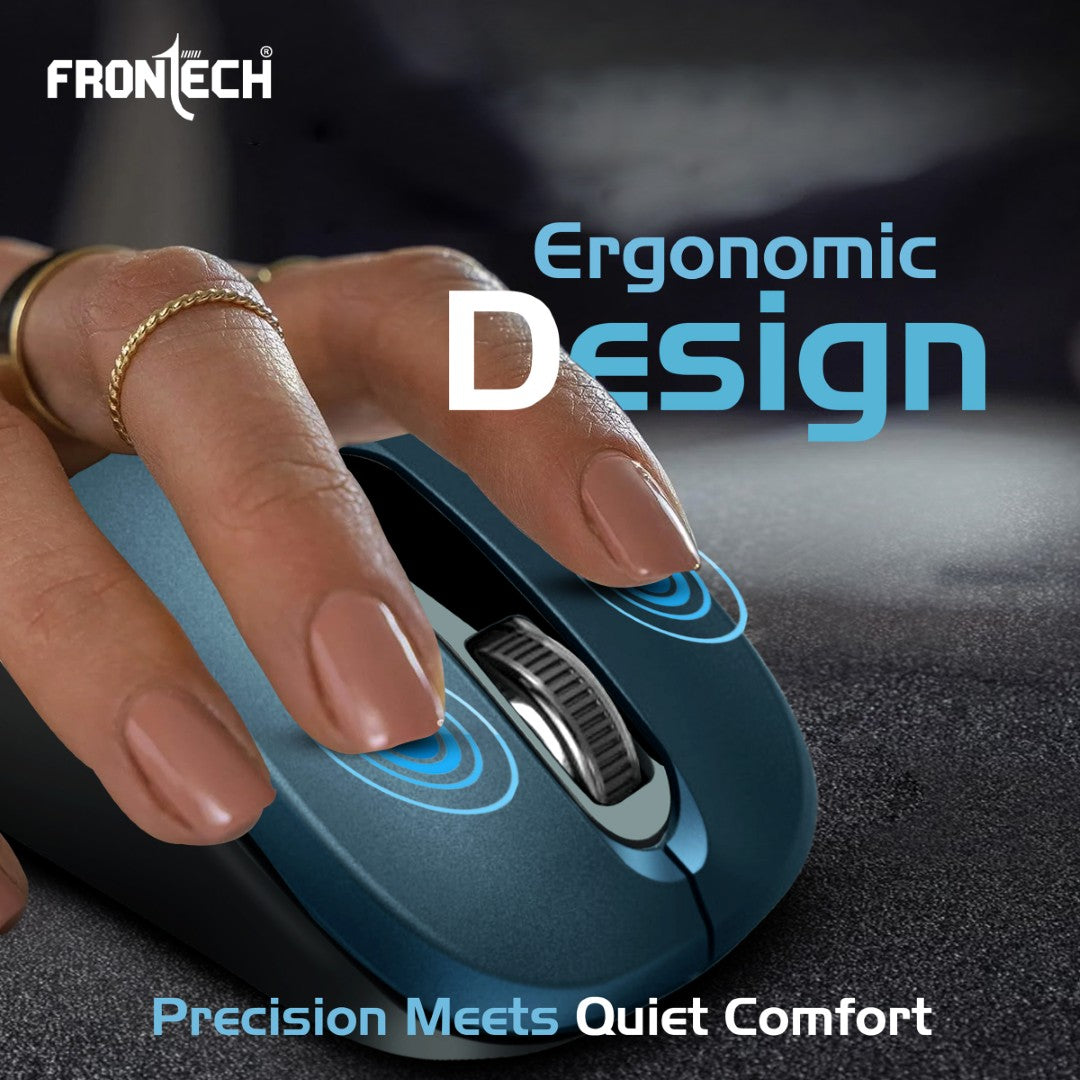 Wireless Mouse | 2.4GHz, 1000 DPI, Power Saver | USB Nano Receiver (MS-0092)