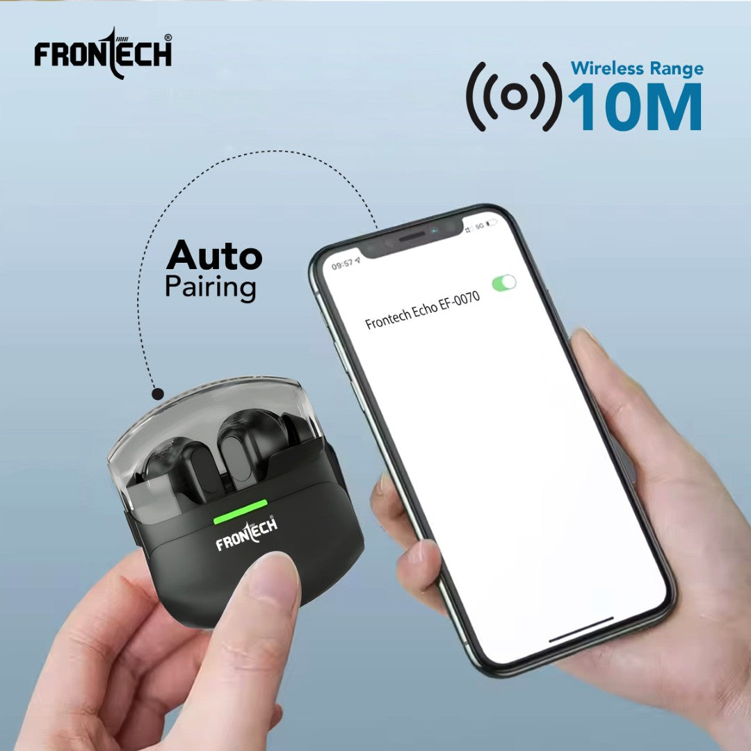 ECHO TWS Bluetooth v5.0 Earbud 24H Playtime, 30H Talk Time (EF-0070)