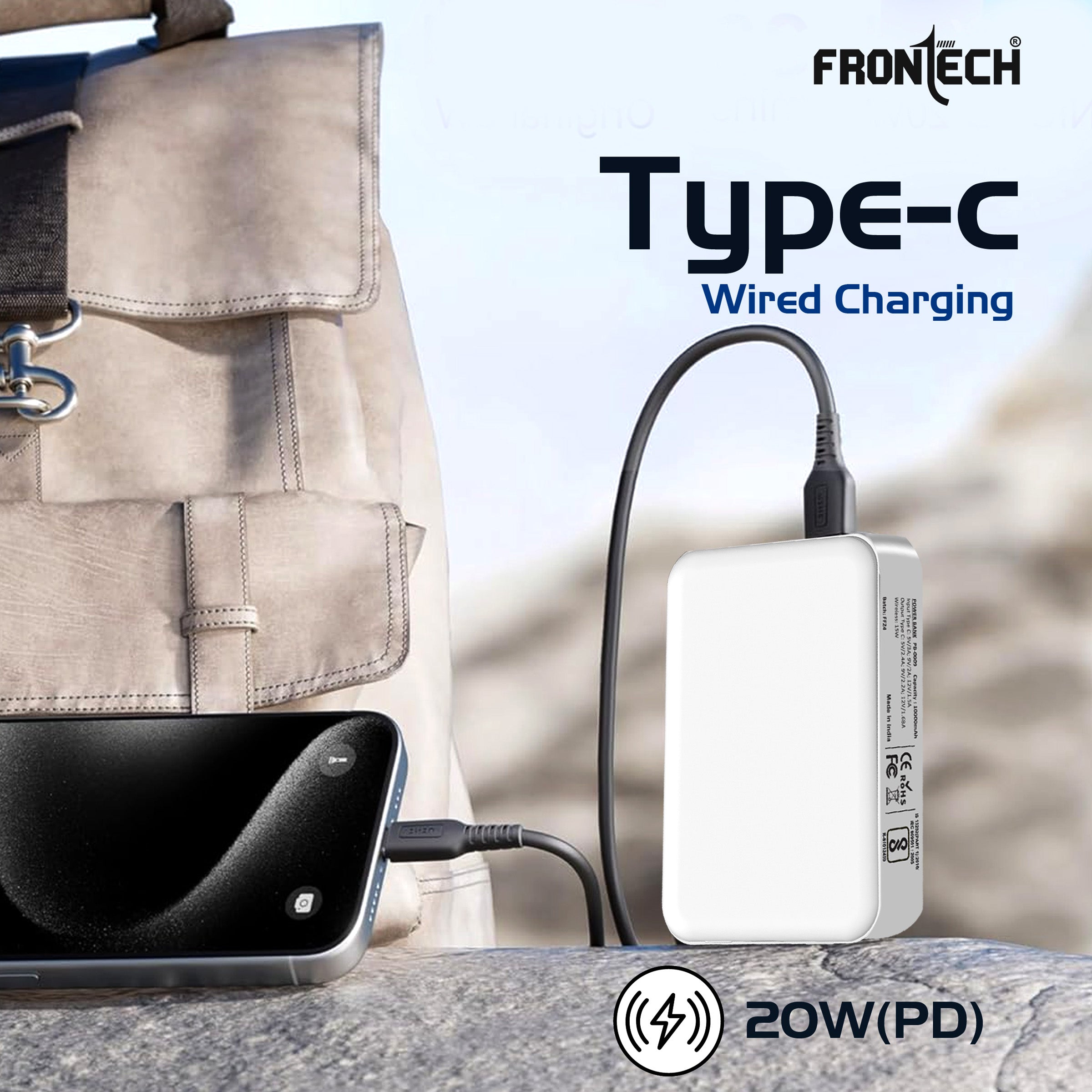 Wireless Magnetic Type-C 10000 mAh Power Bank (PB-0009)