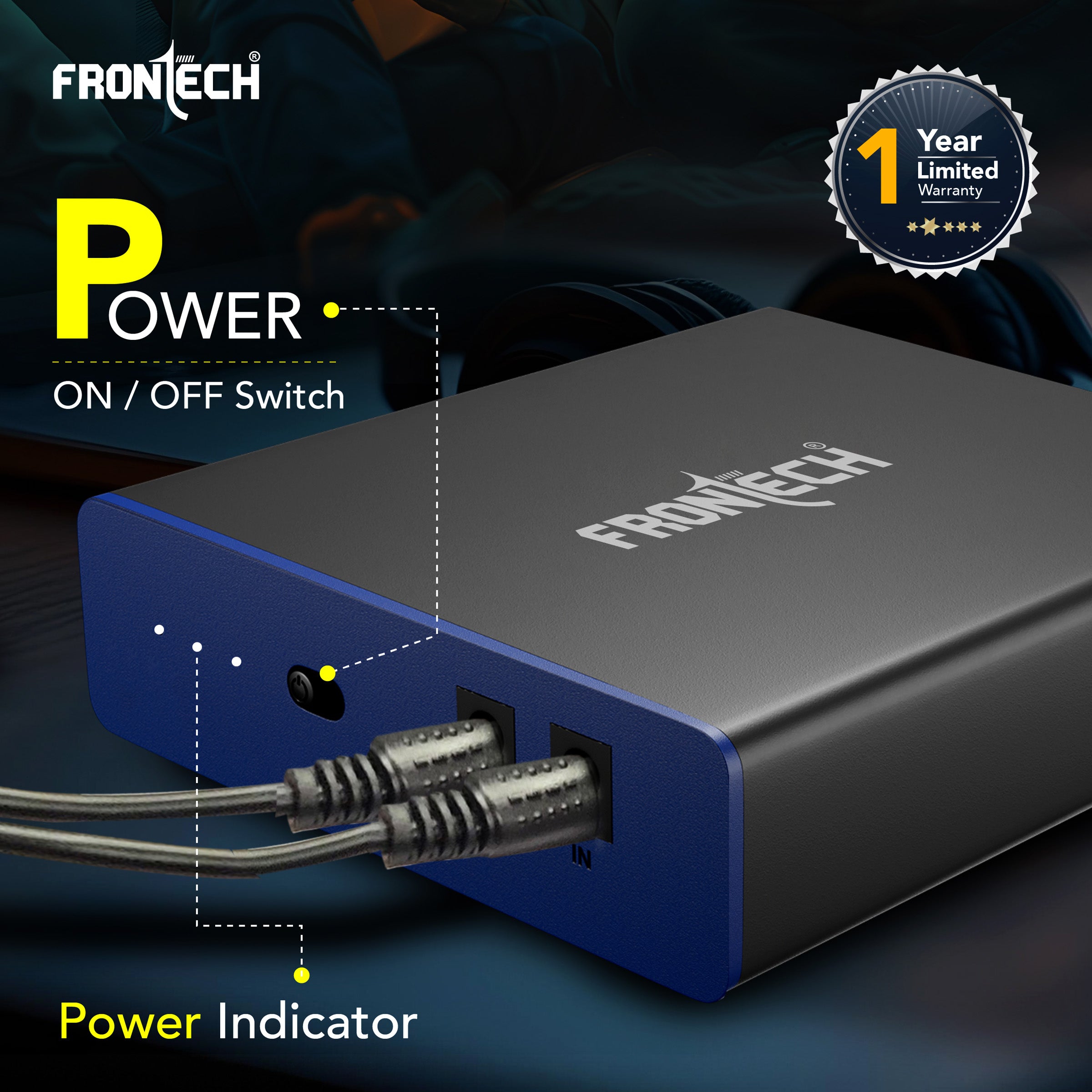 FRONTECH Mini UPS - Reliable 4400mAh Power Backup for Wi-Fi Routers with Surge Protection(UPS-0022)