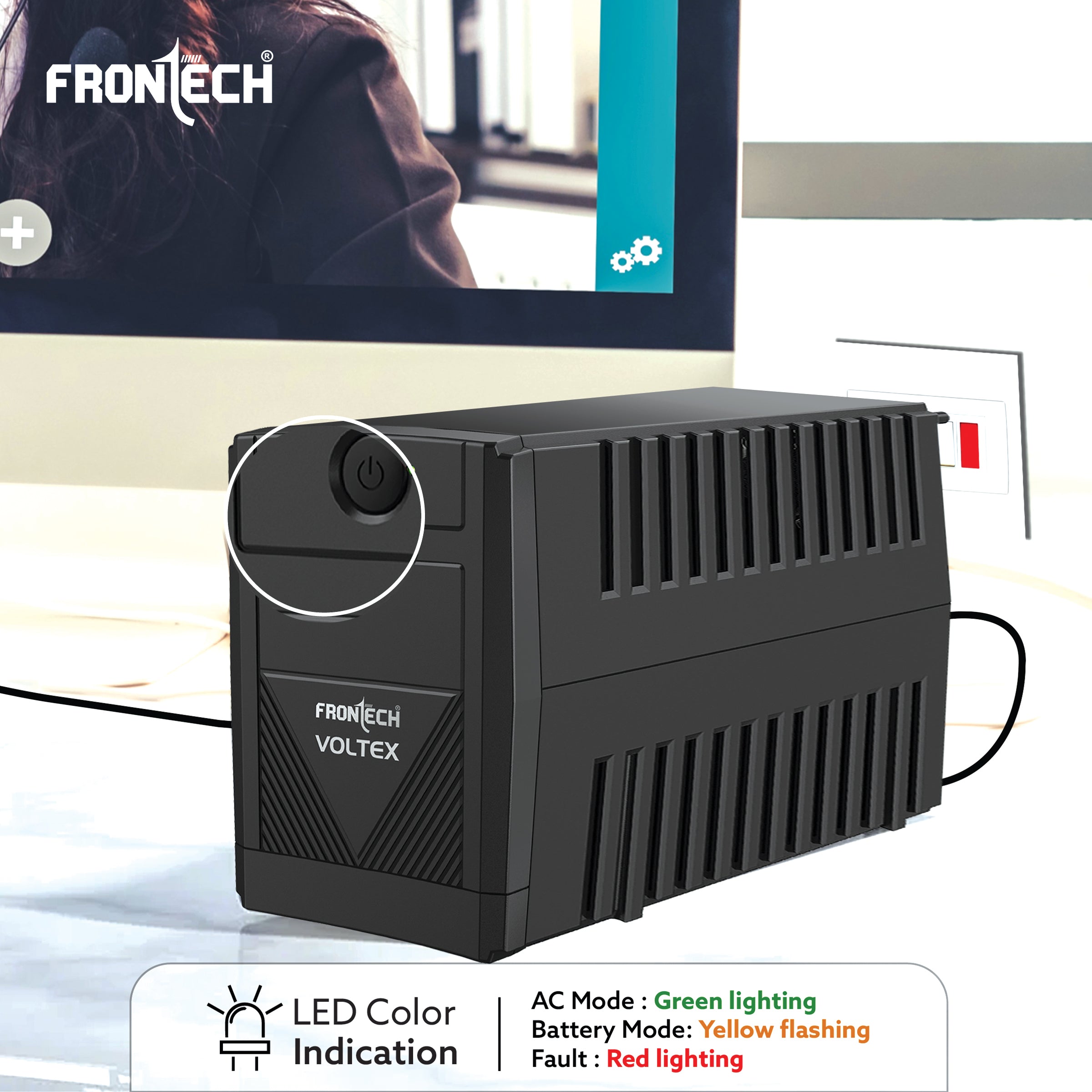 UPS - 1KVA/600W Simulated Sine Wave (2571)