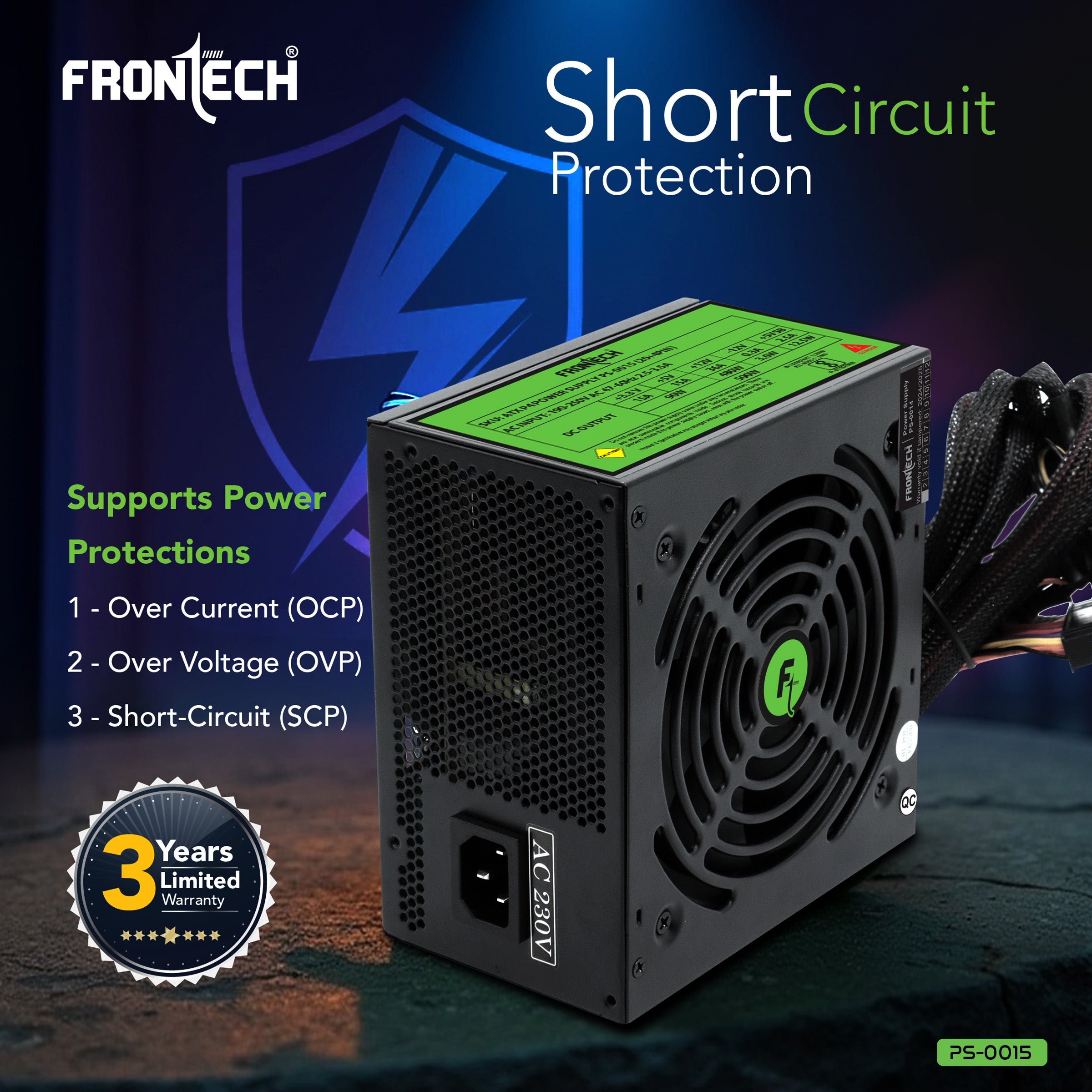 Frontech PRO 1200 PS-0015: High-Performance Power Supply Engineered for Peak Performance and Precision