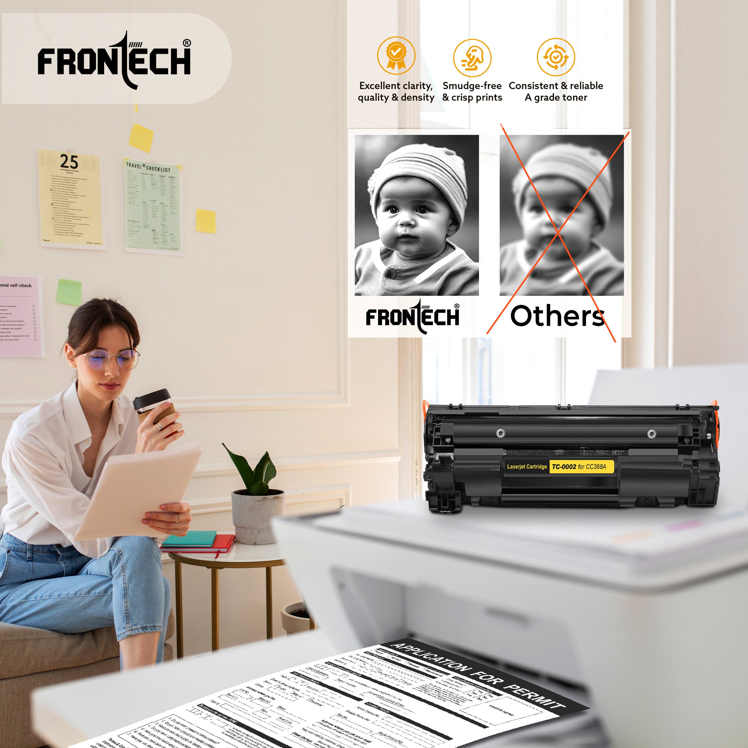 CC388A Toner Cartridge | Compatible with HP LaserJet P1007-MFP M226 Series (TC-0002)