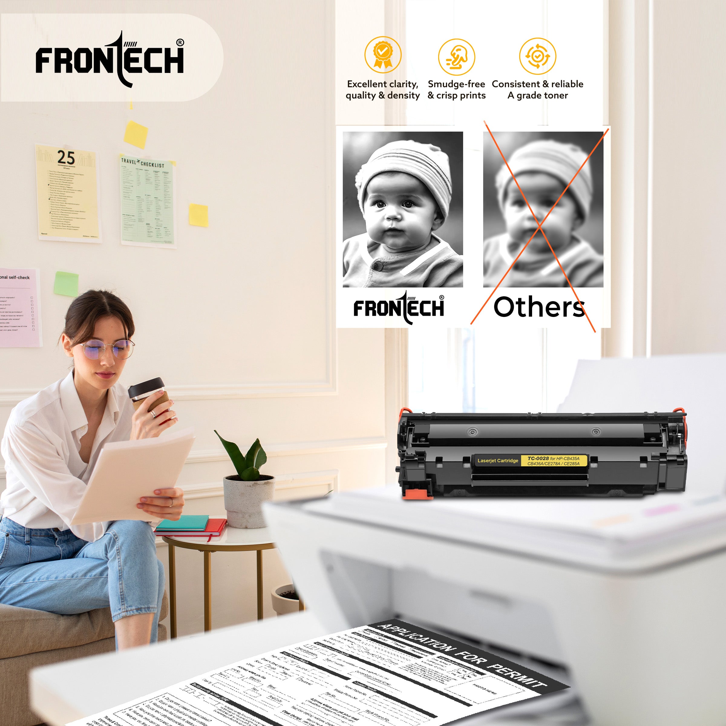 CB435A/CB436A/CE278A/CE285A Toner Cartridge | Compatible with HP P1106-P1606 Series (TC-0028)