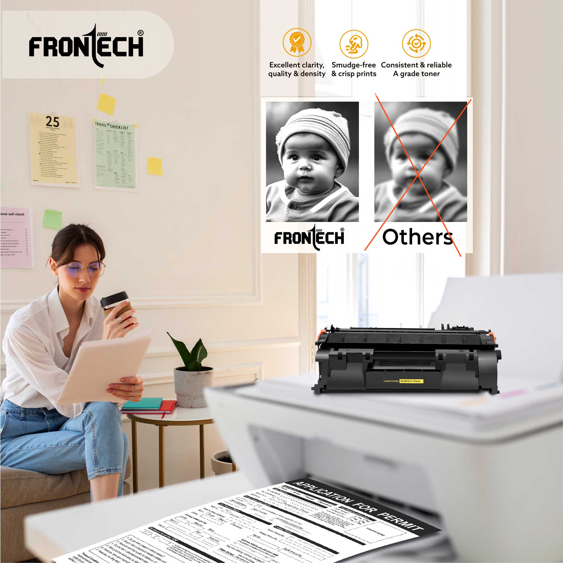 CE505A Toner Cartridge | Compatible with HP P2035-P2055 & Canon MF5850dn Series (TC-0016)