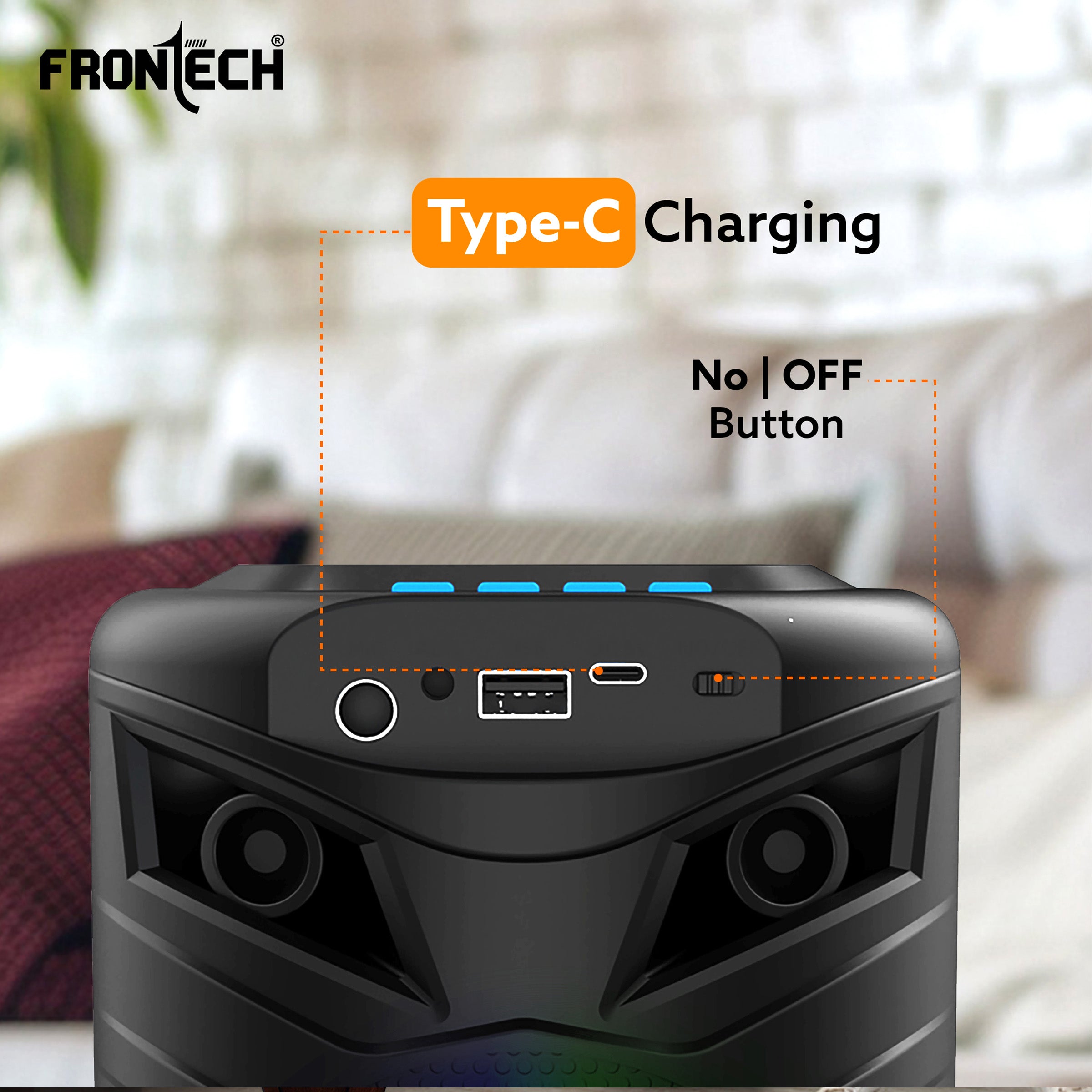 Wireless Bluetooth Speaker with RGB Lights (SW-0068)