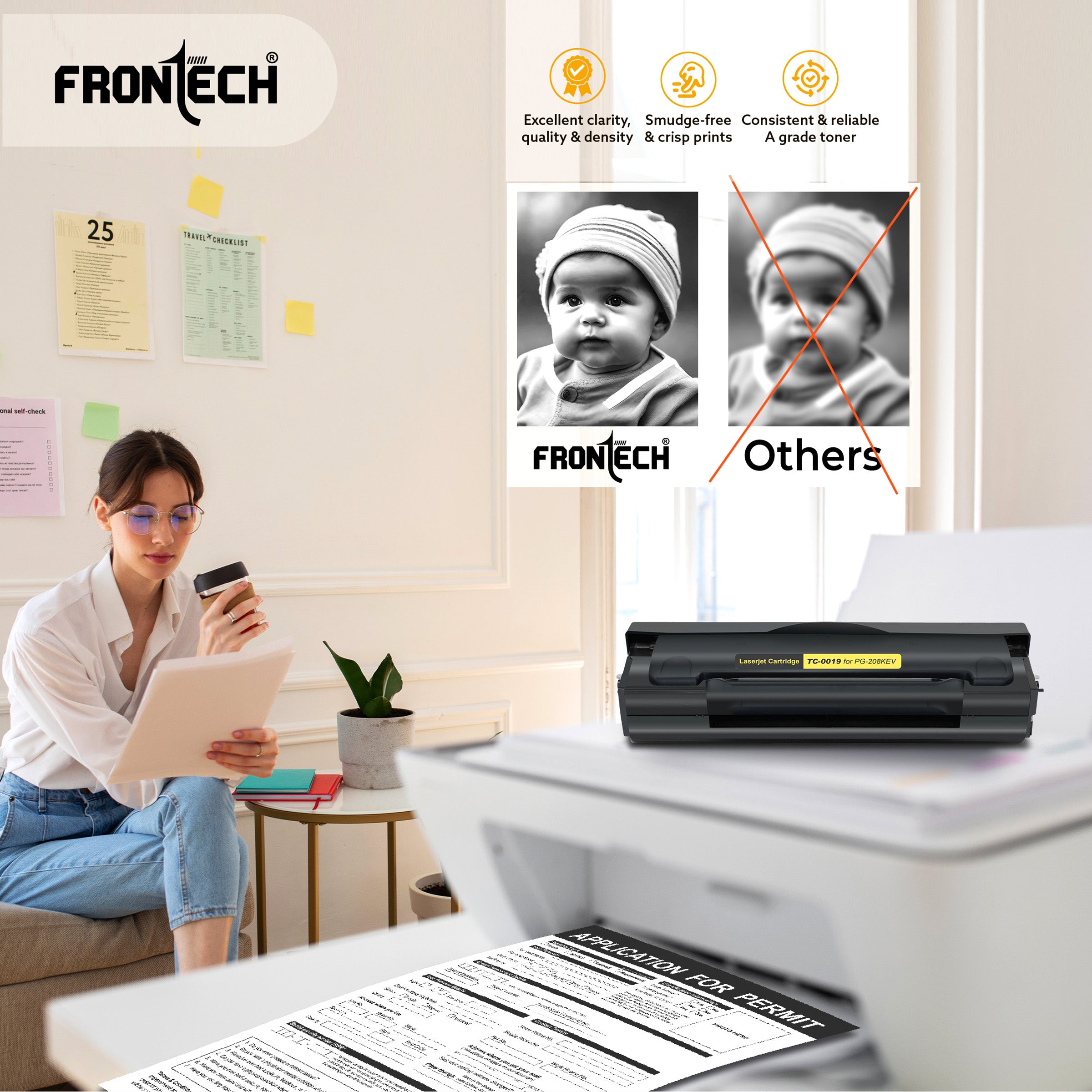 PG208KEV Toner Cartridge | Compatible with Pantum P2200/M6518 Series (TC-0019)