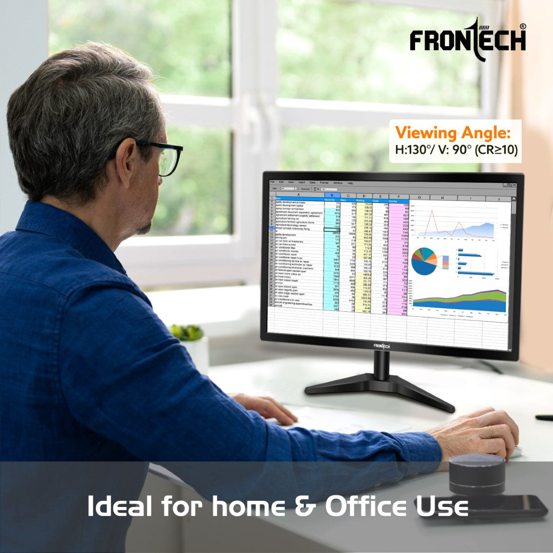 22'' HD LED Monitor | 60Hz, 1920x1080 | Slim & Stylish (MON-0070)