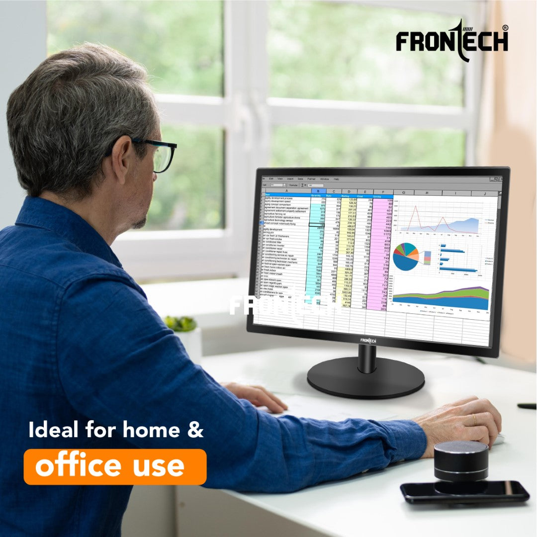 18.5'' HD LED Monitor | 75Hz, 1366x768 | Slim & Stylish (MON-0006)