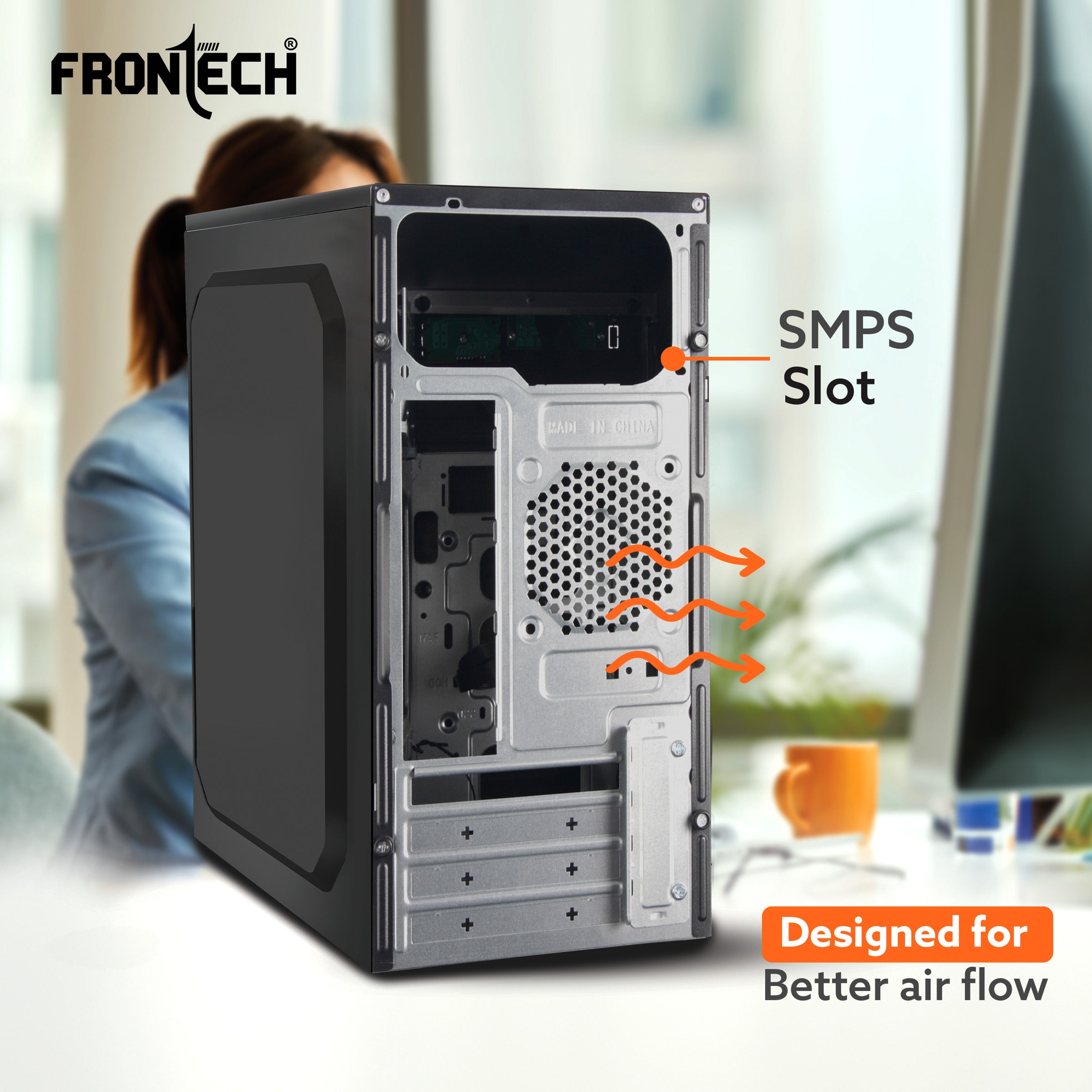 Orbit Silver Range ATX Cabinet | Front Audio, 2x Front USB 2.0 Ports (FT-4312)