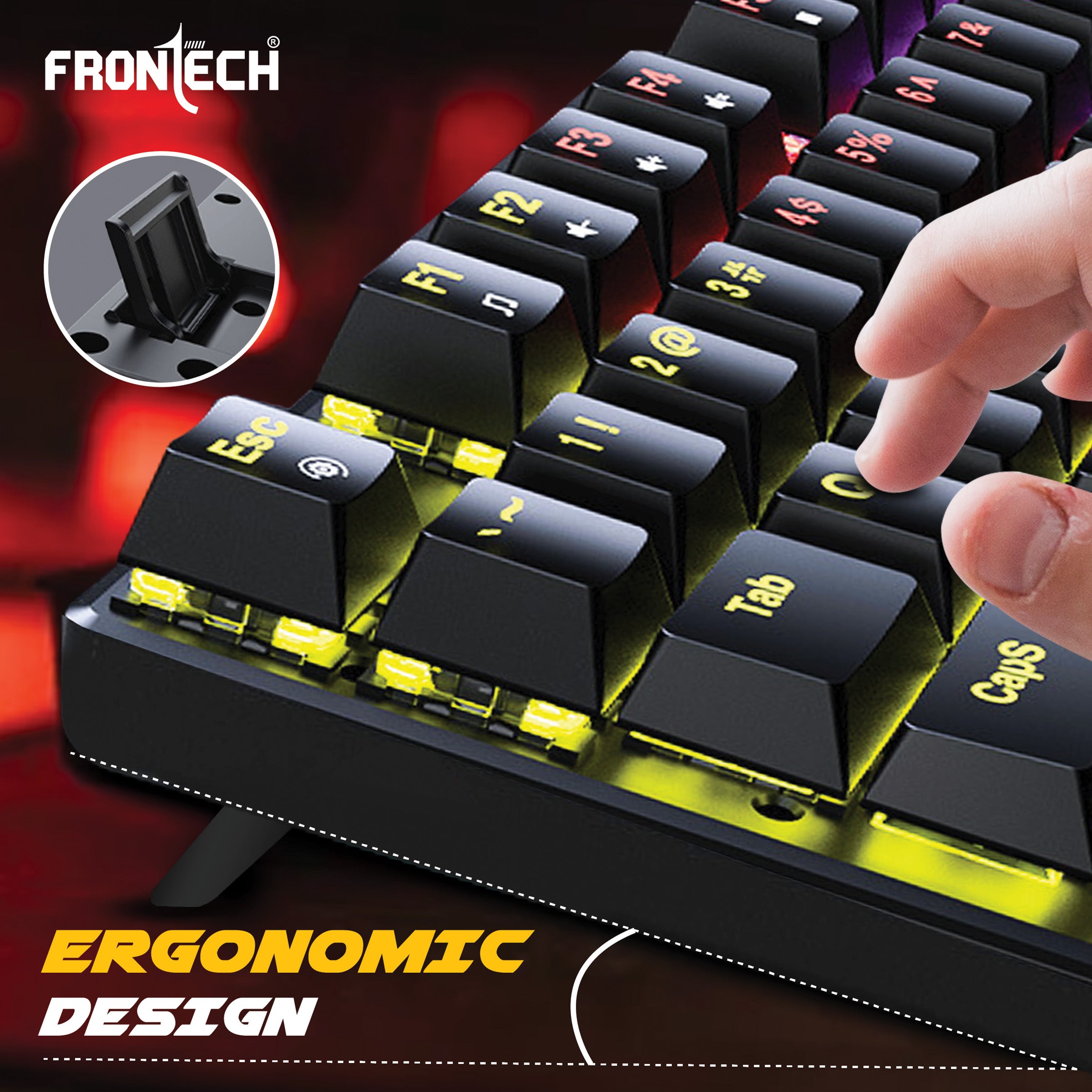 Wired Gaming Multicolor RGB Backlight Keyboard (KB-0014)