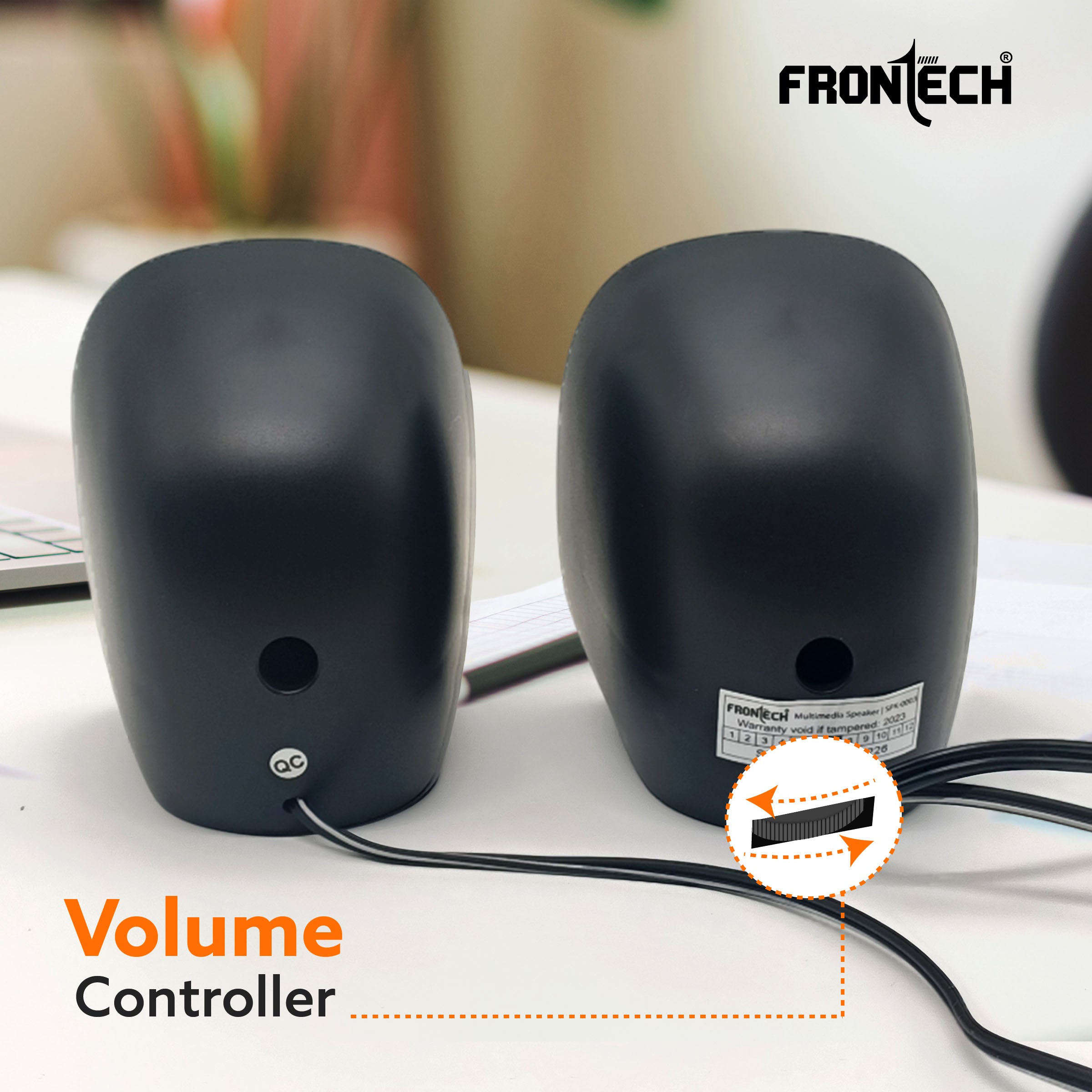 2.0 USB Speakers | 8W Output | AUX Input | Foam Edge (SPK-0003)
