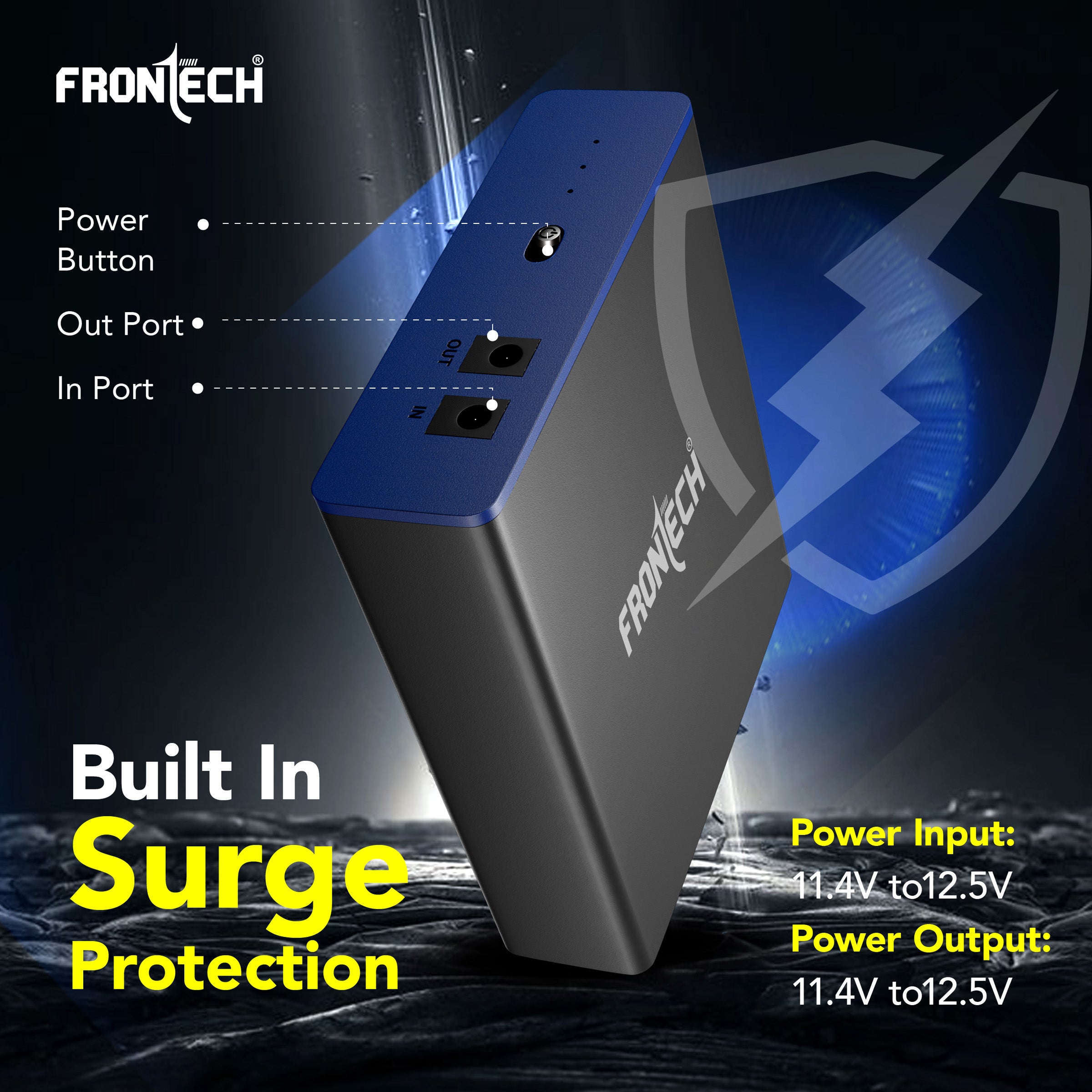 FRONTECH Mini UPS - Reliable 4400mAh Power Backup for Wi-Fi Routers with Surge Protection(UPS-0022)