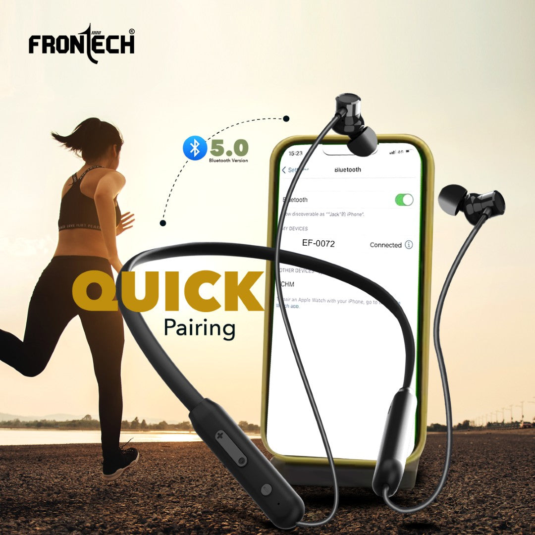 Wireless Neckband | Up to 20 Hours Playback,  Bluetooth 5.0 (EF-0072)
