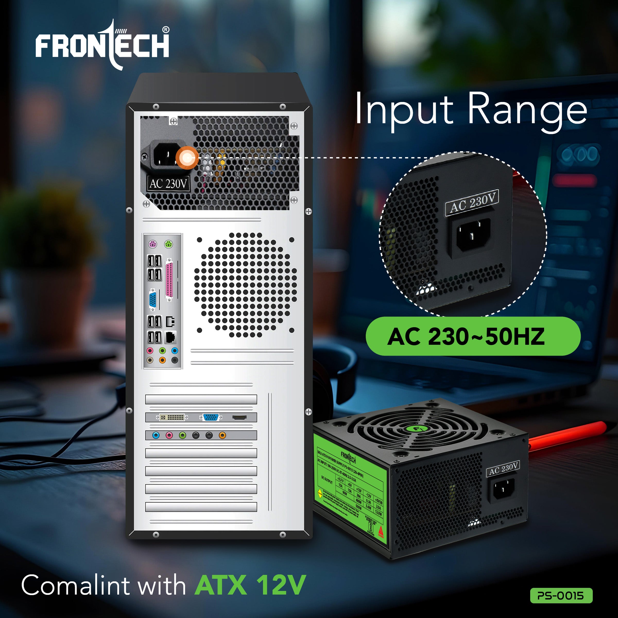 Frontech PRO 1200 PS-0015: High-Performance Power Supply Engineered for Peak Performance and Precision