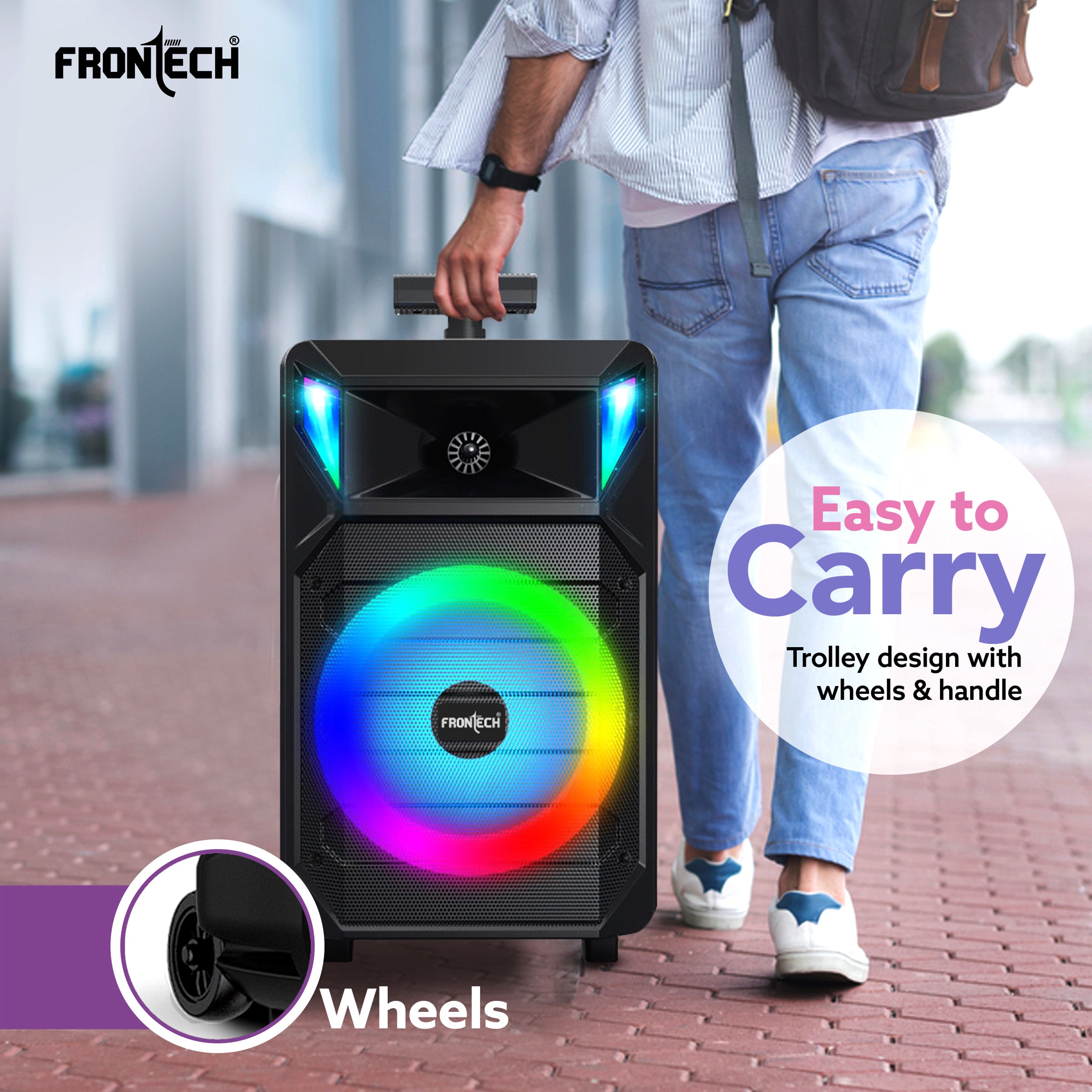 Frontech SW-0222 Multimedia Speaker – Power, Precision, and Portability in Every Beat