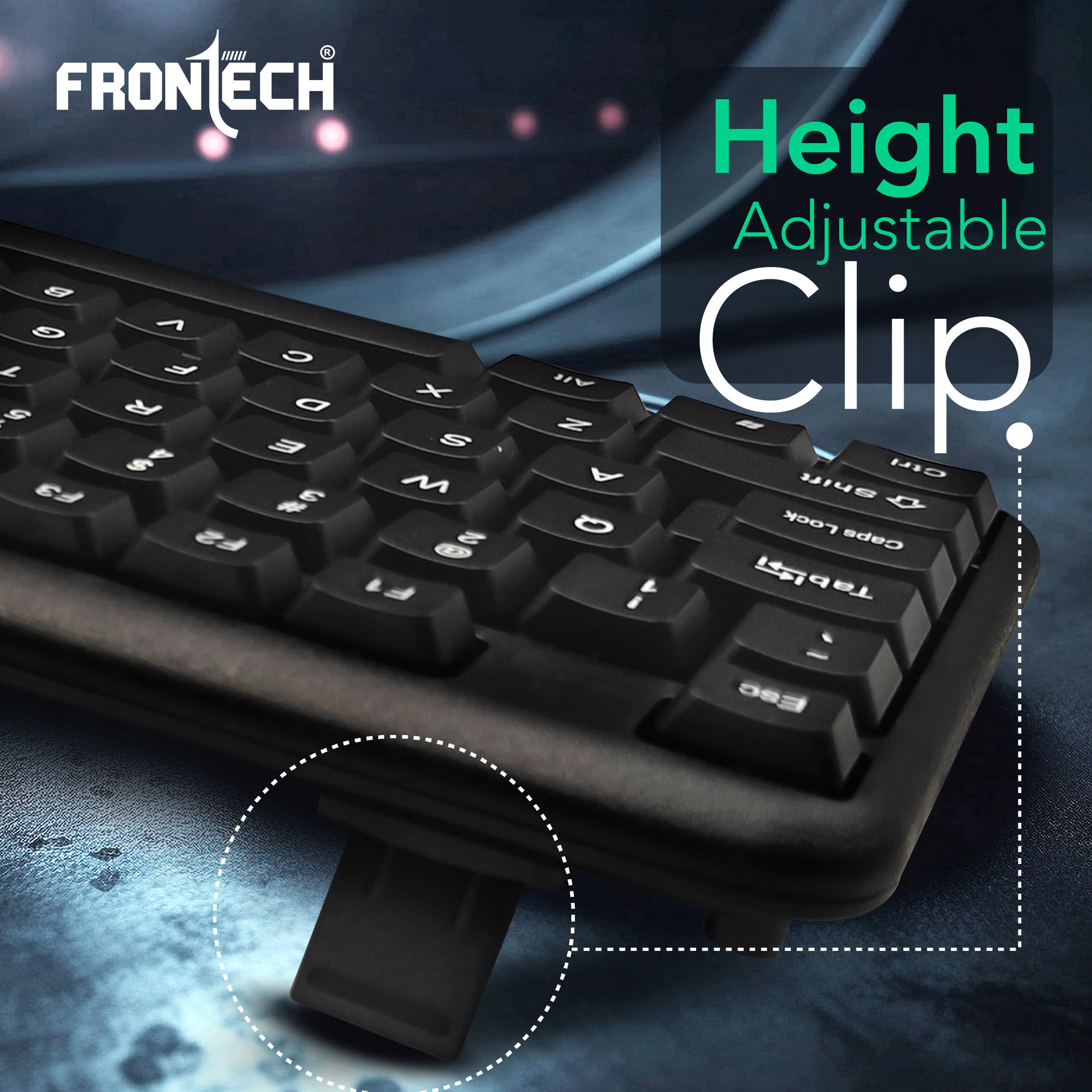Wired Membrane Keyboard & Mouse Combo Pack (1692)