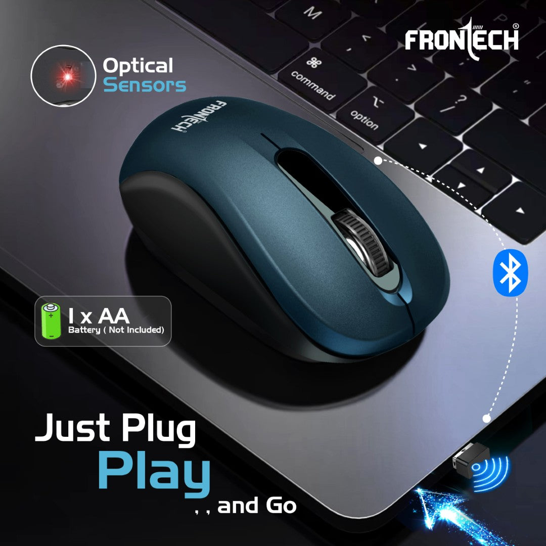 Wireless Mouse | 2.4GHz, 1000 DPI, Power Saver | USB Nano Receiver (MS-0092)