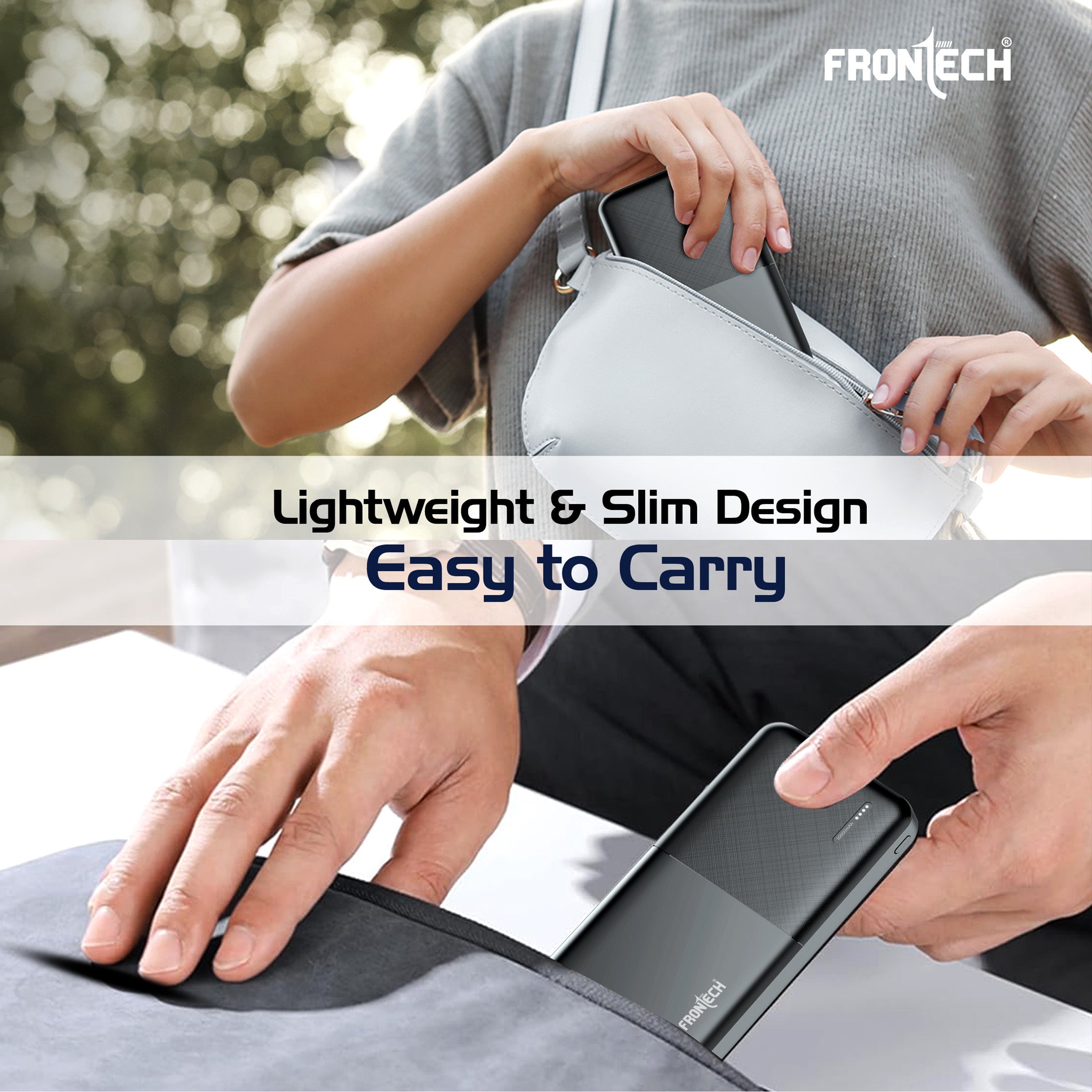 10000 mAh Li-ion Power Bank with LED Indicator, Dual USB (PB-0007)