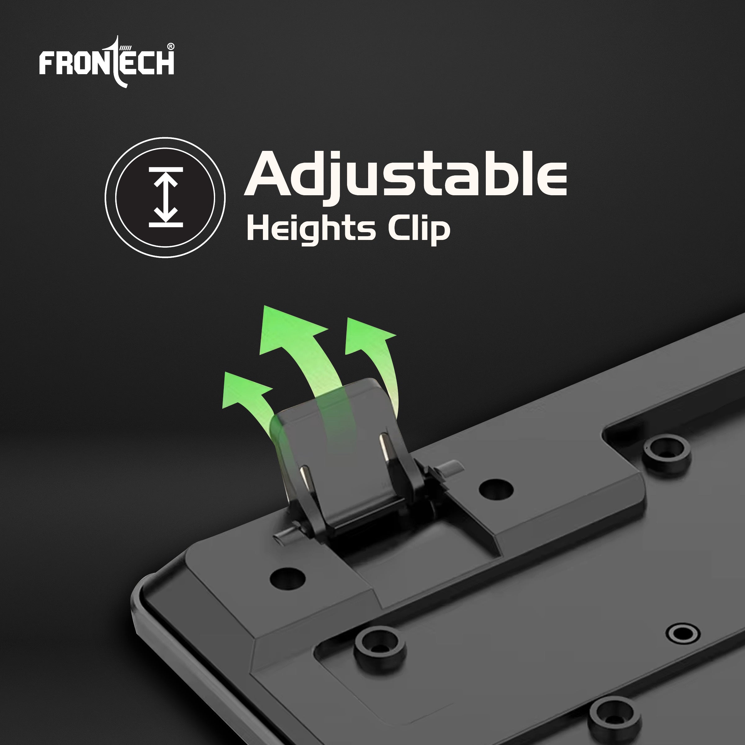 Frontech Wireless Keyboard & Mouse Combo | 2.4GHz Connectivity | 1600 DPI Mouse | 104 Keys | Power Saving | Adjustable Height | USB Nano Receiver (KB-0027P)