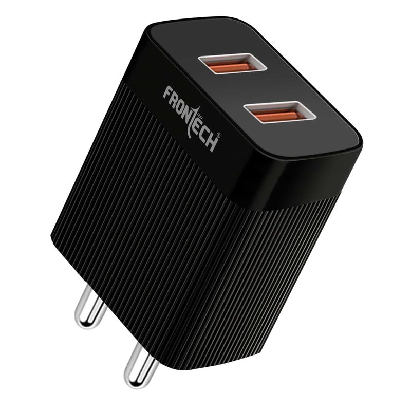 12W Dual USB Mobile Charger | Fast Charging, Type-C Cable Included (MCH-0003)