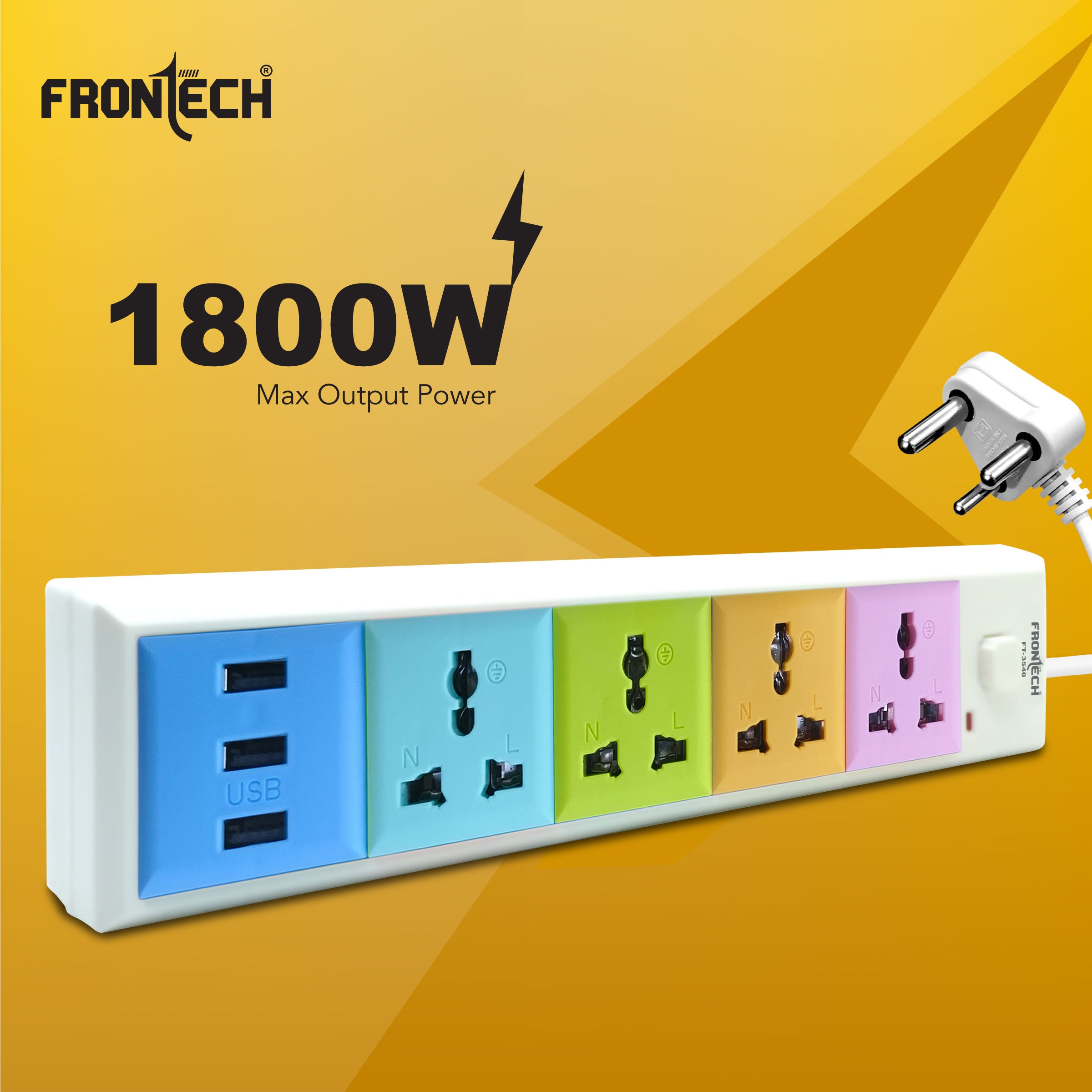 Power Connector - 3 USB Ports (3540)