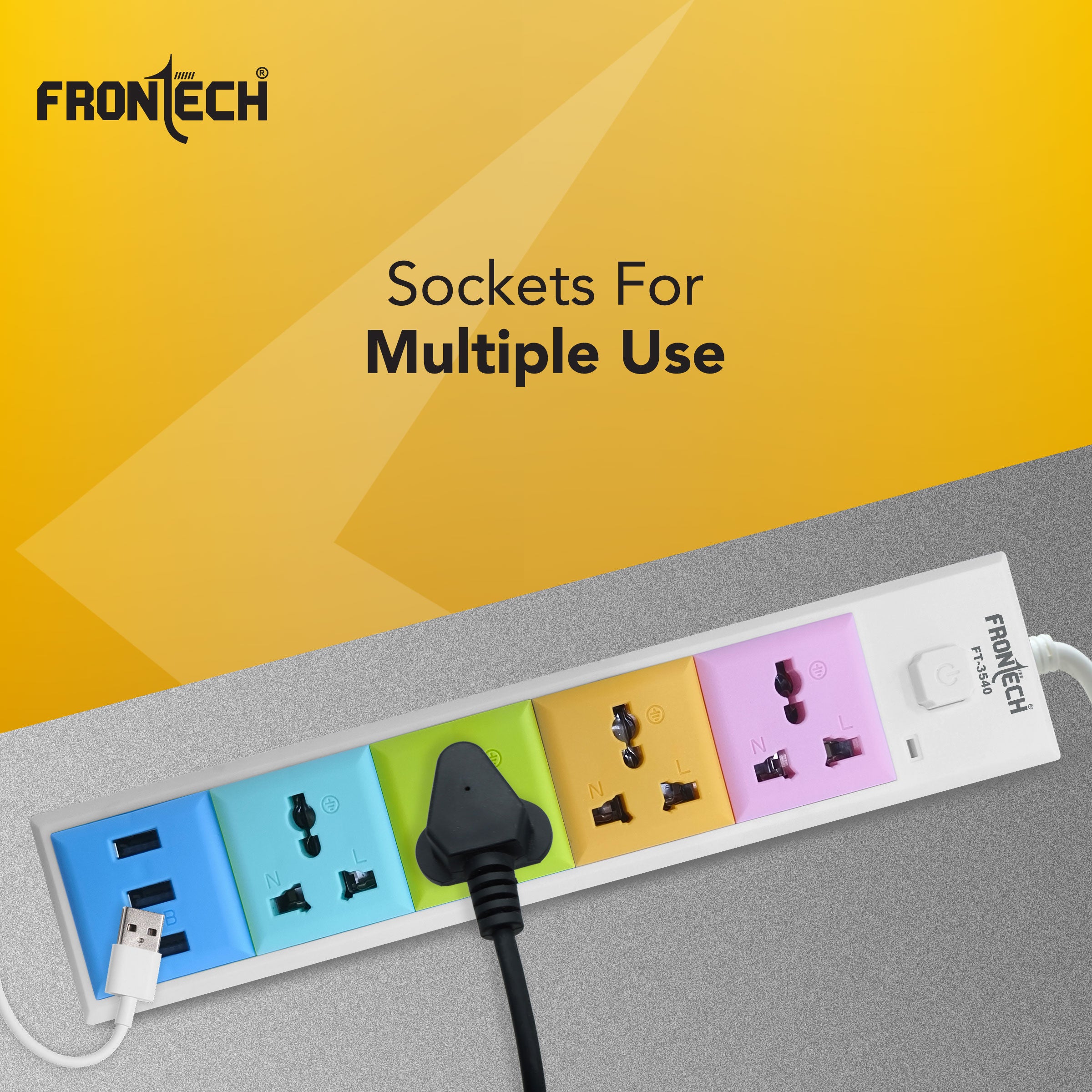Power Connector - 3 USB Ports (3540)