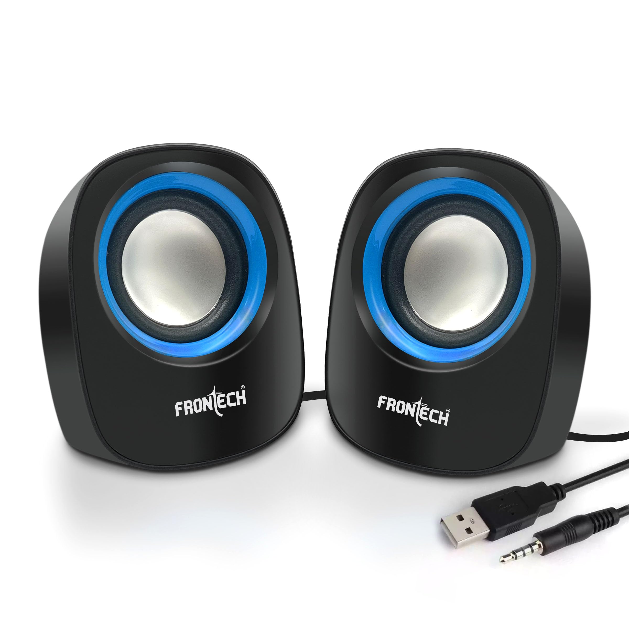 2.0 USB Speakers | 8W Output | AUX Input | Foam Edge (SPK-0003)