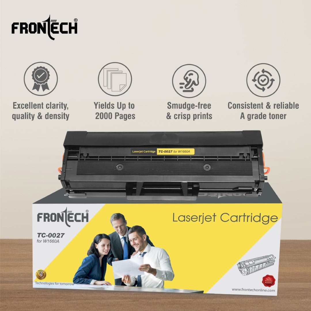 H-W1660A Laserjet Toner Cartridge | Compatible with HP Laserjet 1008A/1008W, HP MFP 1188A/1188W/1188NW/1188PNW (TC-0027)